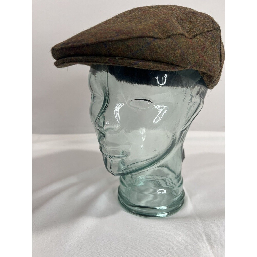 John Lewis Paddy Hat Mens Brown Plaid Quilted Lined Heritage Classic